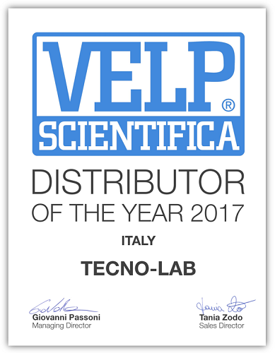 Premio Velp come miglir distributore 2017 - strumenti da laboratorio - TecnoLab