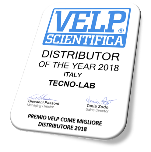Premio Velp come miglir distributore 2018 - strumenti da laboratorio - TecnoLab